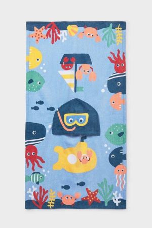Mayoral - Mayoral Yazlık Bebek Plaj Panço Havlu Mavi