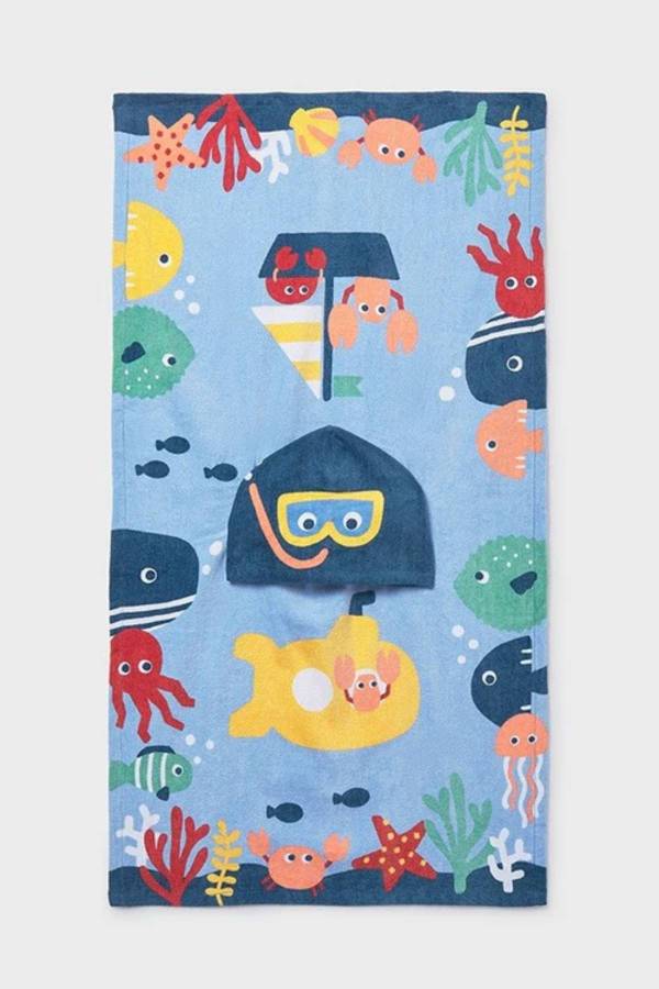Mayoral Yazlık Bebek Plaj Panço Havlu Mavi