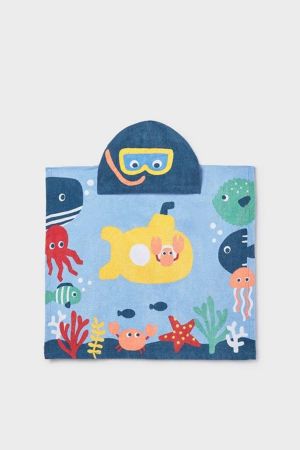 Mayoral Yazlık Bebek Plaj Panço Havlu Mavi - Thumbnail