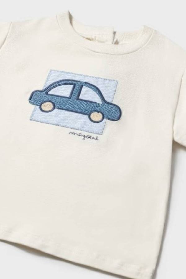 Mayoral Yazlık Erkek Bebek Araba Baskılı T-shirt