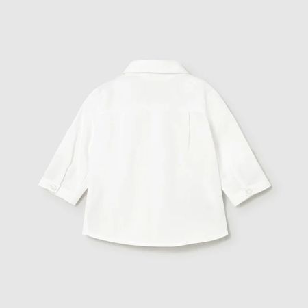 Mayoral Yazlık Erkek Bebek Gömlek Papyon Set Beyaz - Thumbnail