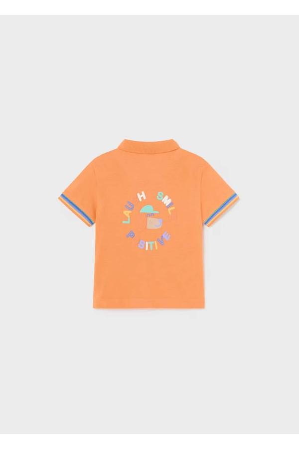 Mayoral Yazlık Erkek Bebek Kısa Kol Polo T-shirt Turuncu