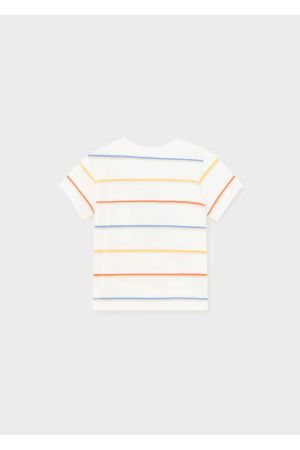 Mayoral Yazlık Erkek Bebek Kısa Kol T-shirt Beyaz - Thumbnail