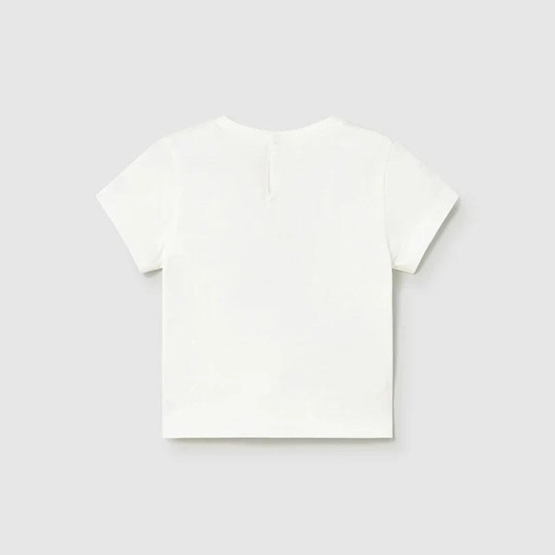 Mayoral Yazlık Erkek Bebek Kısa Kol T-shirt Ekru
