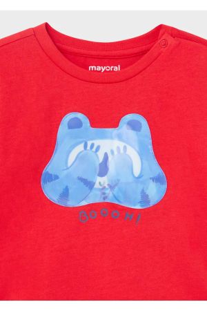 Mayoral Yazlık Erkek Bebek Kısa Kol T-shirt Kırmızı - Thumbnail