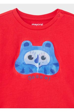 Mayoral Yazlık Erkek Bebek Kısa Kol T-shirt Kırmızı - Thumbnail