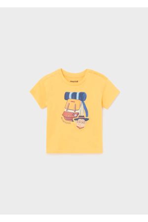 Mayoral Yazlık Erkek Bebek Kısa Kol T-shirt Sarı - Thumbnail