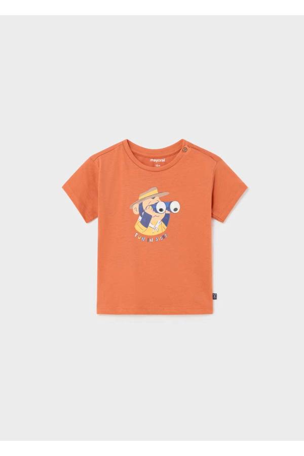 Mayoral Yazlık Erkek Bebek Kısa Kol T-shirt Turuncu