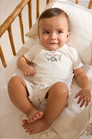 Mayoral - Mayoral Yazlık Erkek Bebek Kısa Kol T-shrit Şort Set