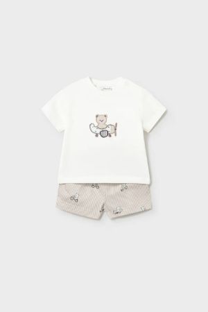 Mayoral Yazlık Erkek Bebek Kısa Kol T-shrit Şort Set - Thumbnail