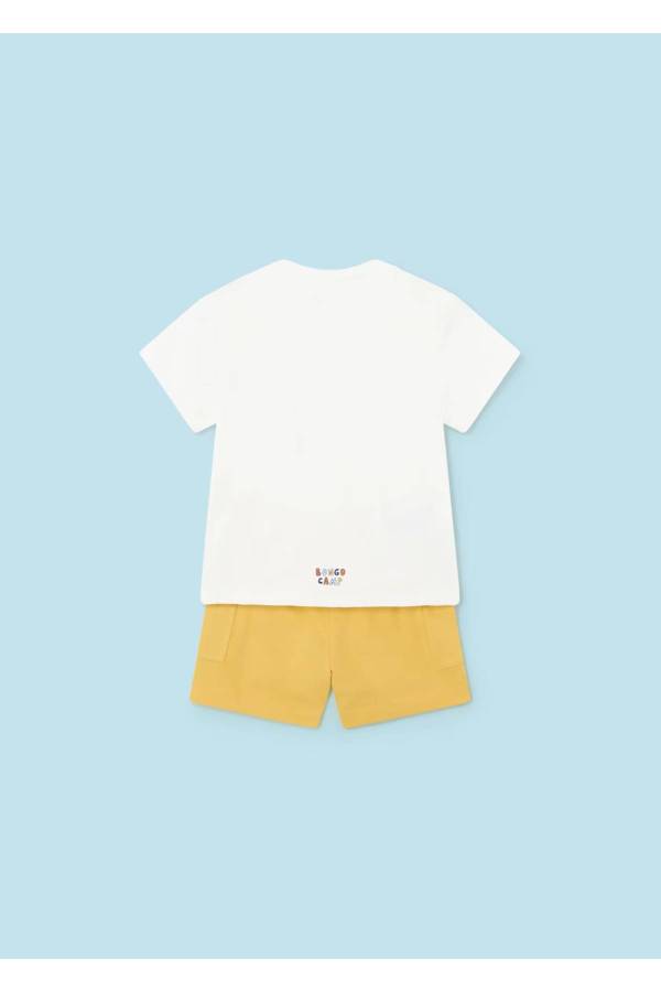 Mayoral Yazlık Erkek Bebek T-shirt Şort Set Sarı