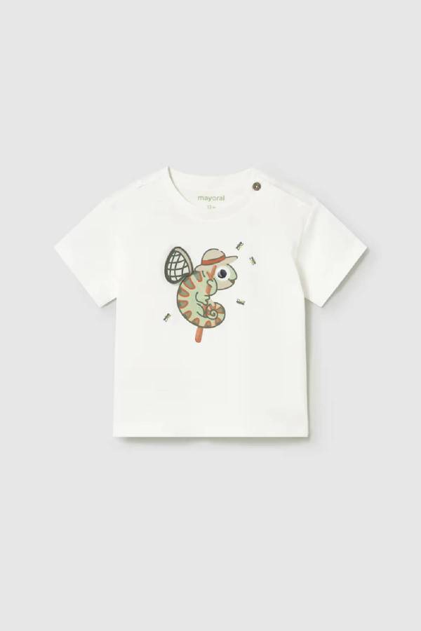 Mayoral Yazlık Erkek Bebek T-shrit Ekru