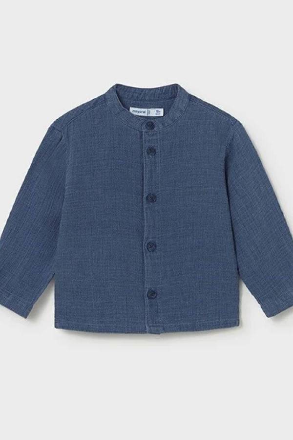Mayoral Yazlık Erkek Bebek Uzun Kol Gömlek Lacivert