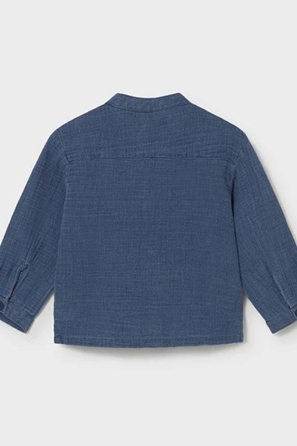 Mayoral Yazlık Erkek Bebek Uzun Kol Gömlek Lacivert
