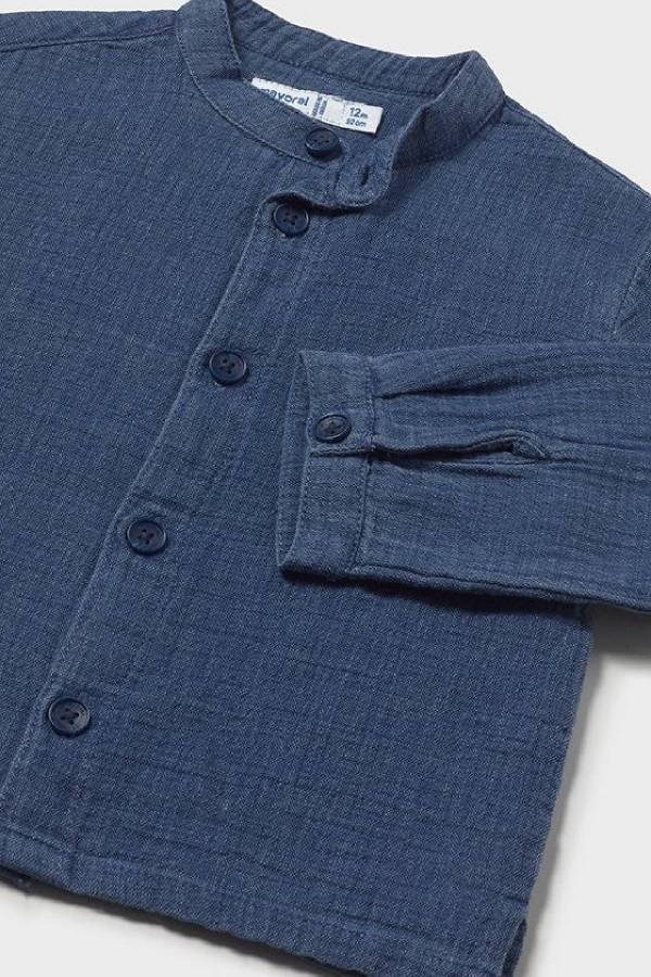 Mayoral Yazlık Erkek Bebek Uzun Kol Gömlek Lacivert