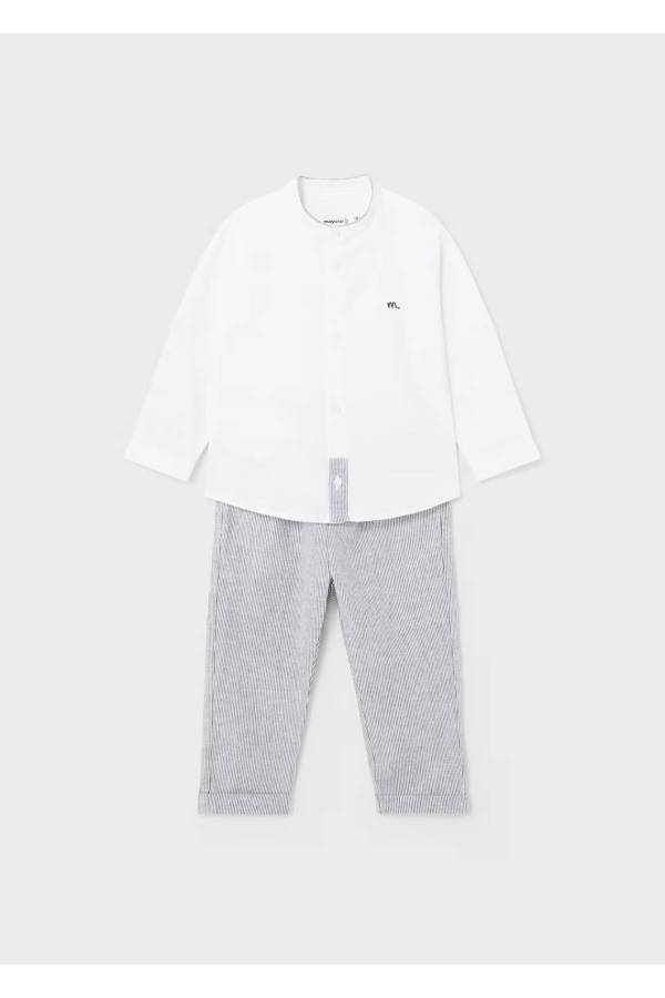 Mayoral Yazlık Erkek Bebek Uzun Kol Gömlek Pantolon Set