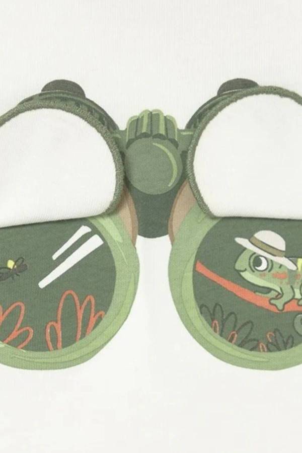 Mayoral Yazlık Erkek Bebek Uzun Kol T-shirt Ekru