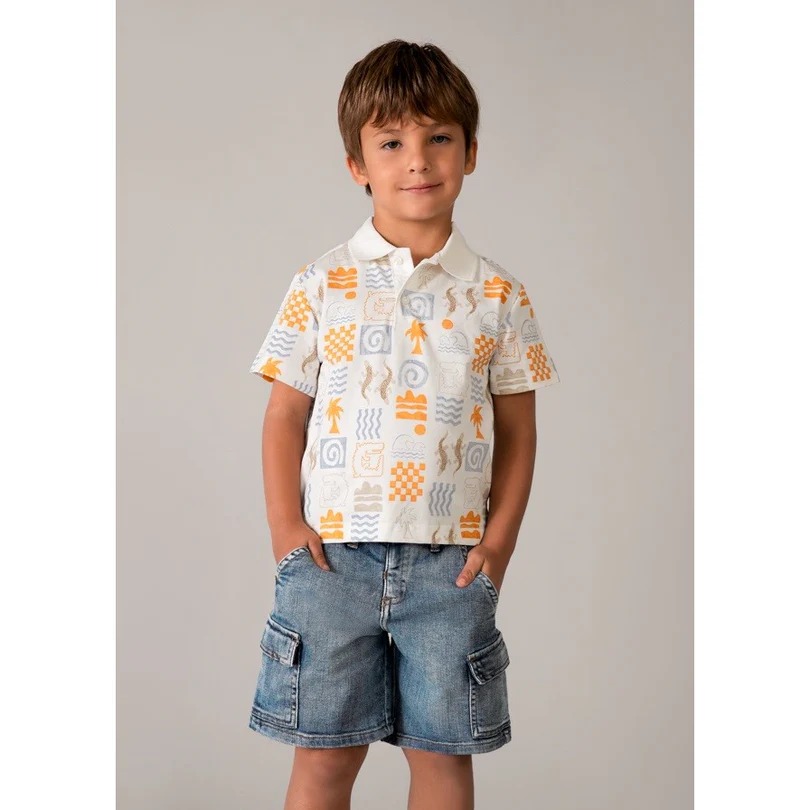 Mayoral Yazlık Erkek Denim Bermuda Mavi