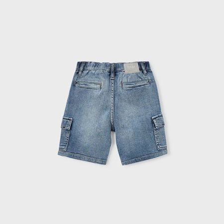 Mayoral Yazlık Erkek Denim Bermuda Mavi - Thumbnail