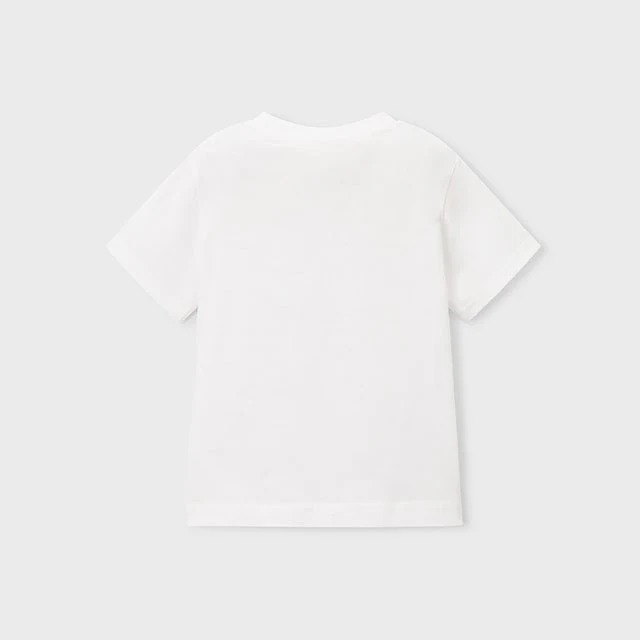 Mayoral Yazlık Erkek Kabartmalı Kısa Kol T-shirt Beyaz