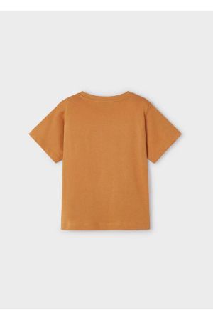 Mayoral Yazlık Erkek Kısa Kol Basic T-shirt Kahverengi - Thumbnail