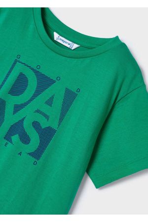 Mayoral Yazlık Erkek Kısa Kol Basic T-shirt Yeşil - Thumbnail