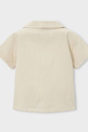 Mayoral Yazlık Erkek Kısa Kol Gömlek Bej - Thumbnail