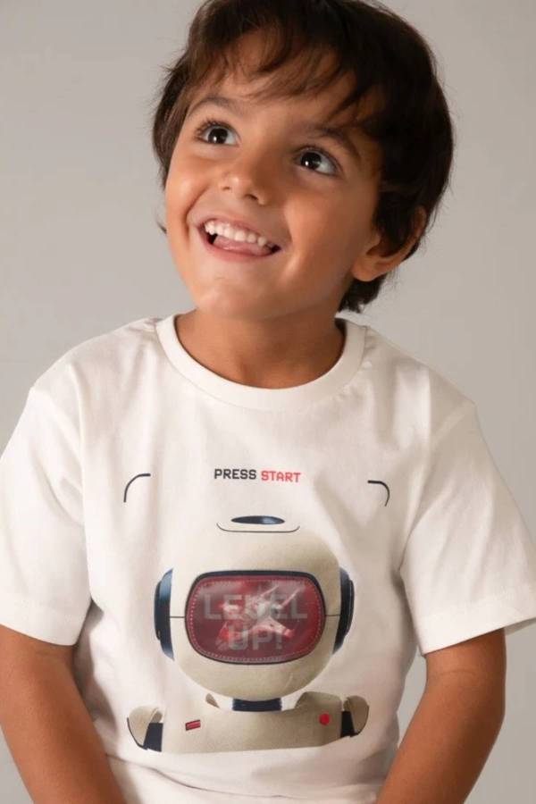 Mayoral Yazlık Erkek Kısa Kol T-shirt Beyaz