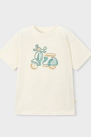 Mayoral Yazlık Erkek Kısa Kol T-shirt Ekru - Thumbnail