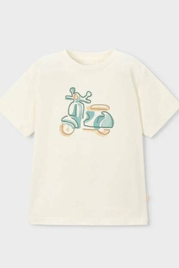 Mayoral Yazlık Erkek Kısa Kol T-shirt Ekru