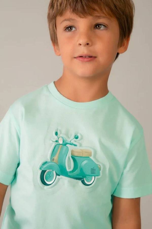 Mayoral Yazlık Erkek Kısa Kol T-shirt Turkuaz