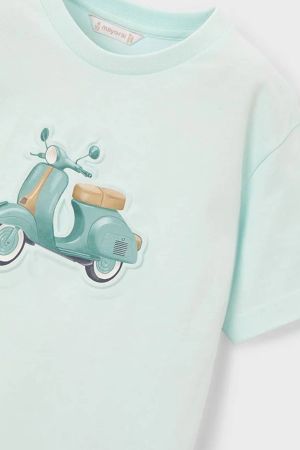 Mayoral Yazlık Erkek Kısa Kol T-shirt Turkuaz - Thumbnail