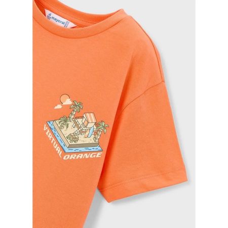 Mayoral Yazlık Erkek Kısa Kol T-shirt Turuncu - Thumbnail