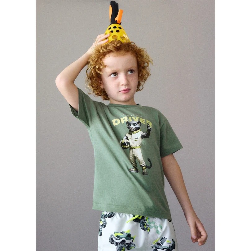 Mayoral Yazlık Erkek Kısa Kol T-shirt Yeşil