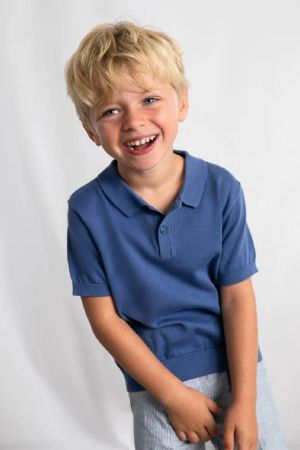 Mayoral - Mayoral Yazlık Erkek Polo Yaka Kısa Kol T-shirt Lacivert