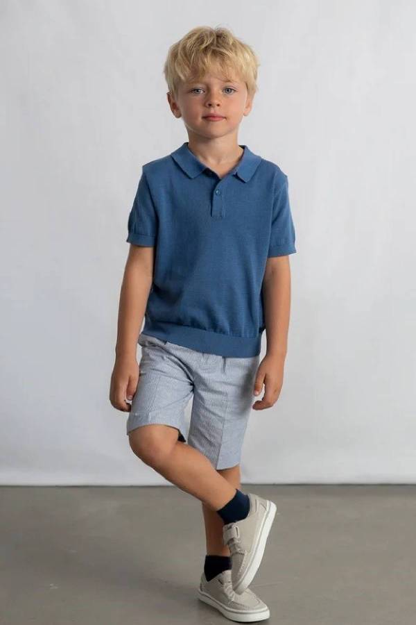 Mayoral Yazlık Erkek Polo Yaka Kısa Kol T-shirt Lacivert