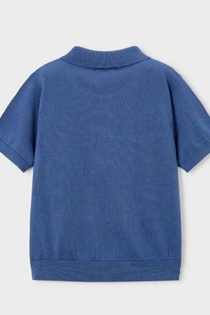 Mayoral Yazlık Erkek Polo Yaka Kısa Kol T-shirt Lacivert - Thumbnail