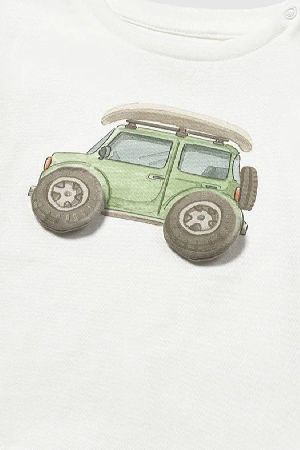 Mayoral Yazlık Erkek T-shirt Ekru - Thumbnail