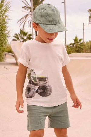 Mayoral - Mayoral Yazlık Erkek T-shirt Şort İkili Set Yeşil