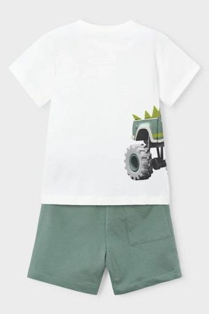 Mayoral Yazlık Erkek T-shirt Şort İkili Set Yeşil - Thumbnail
