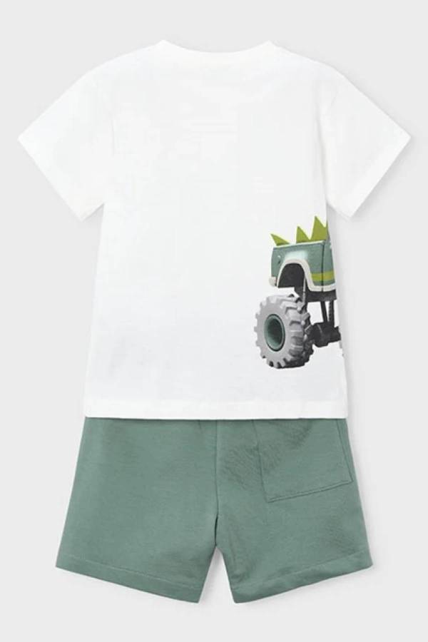 Mayoral Yazlık Erkek T-shirt Şort İkili Set Yeşil