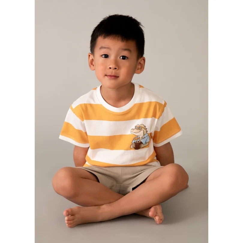 Mayoral Yazlık Erkek T-shirt Şort Set Turuncu