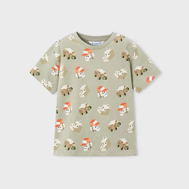 Mayoral Yazlık Erkek T-shirt Şort Üçlü Set Bej