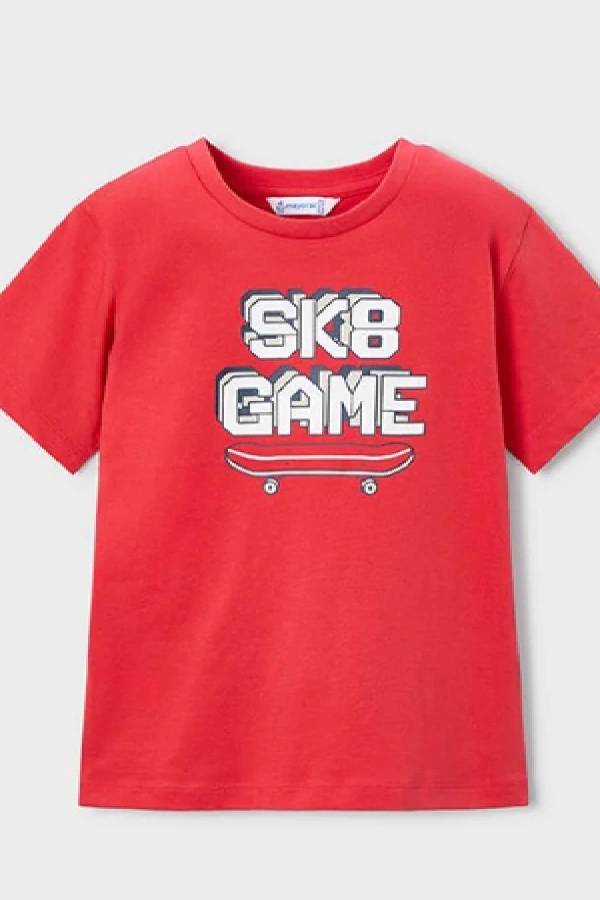 Mayoral Yazlık Erkek T-shirt Şort Üçlü Set Kırmızı