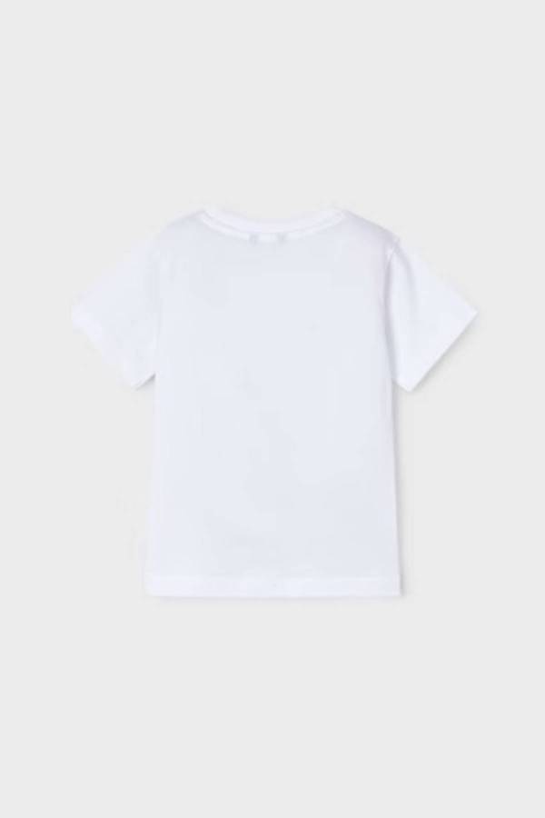 Mayoral Yazlık Erkek T-shrit Beyaz Desenli