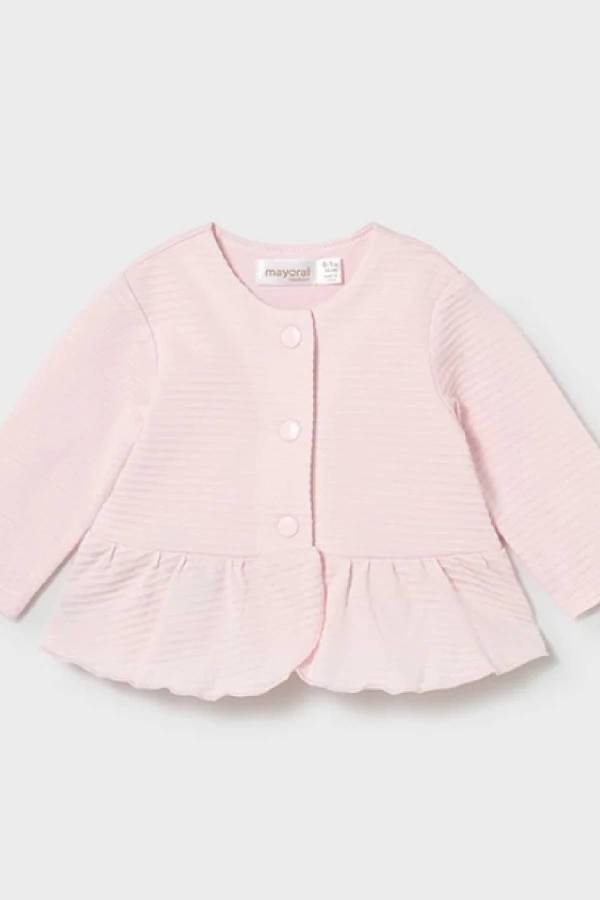 Mayoral Yazlık Kız Bebek Bluz Tayt Ceket 3'lü Set Pembe