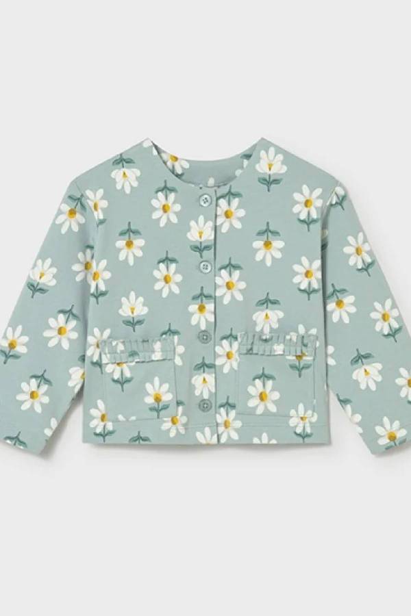 Mayoral Yazlık Kız Bebek Bluz Tayt Ceket 3'lü Set Yeşil