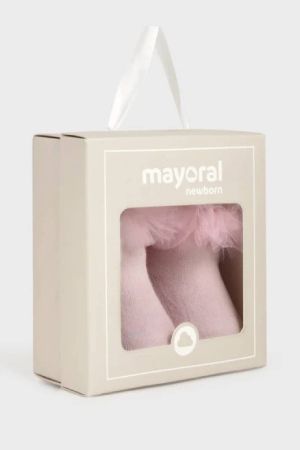 Mayoral - Mayoral Yazlık Kız Bebek Çorap Saç Bandı Set Pembe