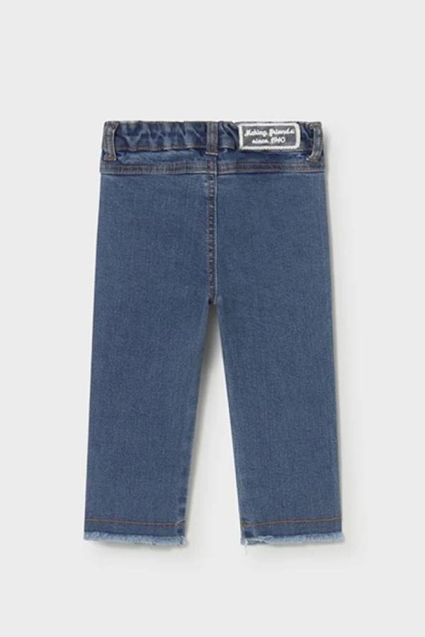 Mayoral Yazlık Kız Bebek Denim Pantolon Lacivert