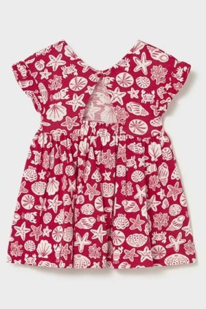 Mayoral Yazlık Kız Bebek Desenli Elbise Kırmızı - Thumbnail